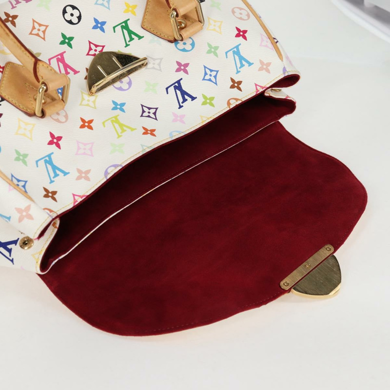 【日本直送】路易威登 Monogram Multicolor Beverly GM 手提包 白色 M40201 正品 121429M-19