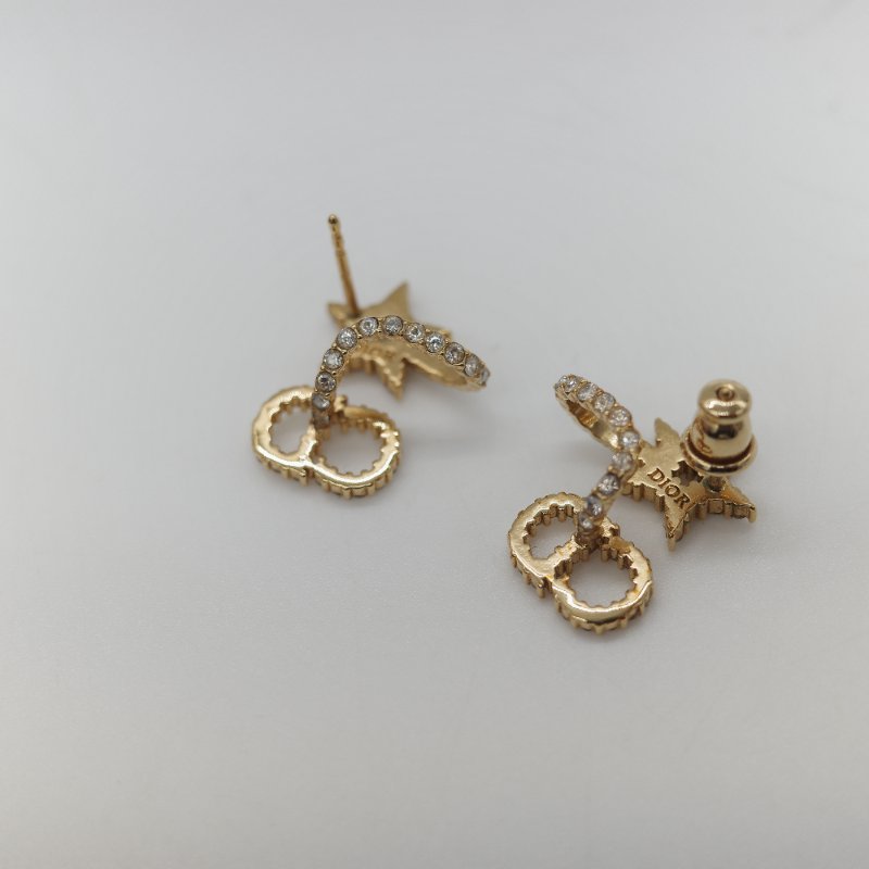 Dior 迪奧 星星🌟水鑽 耳釘 耳環-4