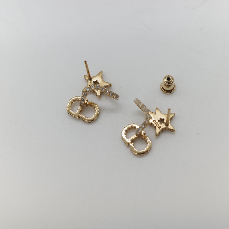 Dior 迪奧 星星🌟水鑽 耳釘 耳環-5