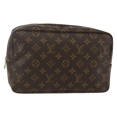 路易威登 Monogram Trousse Toilette 28 手拿包 M47522 LV Auth am9556