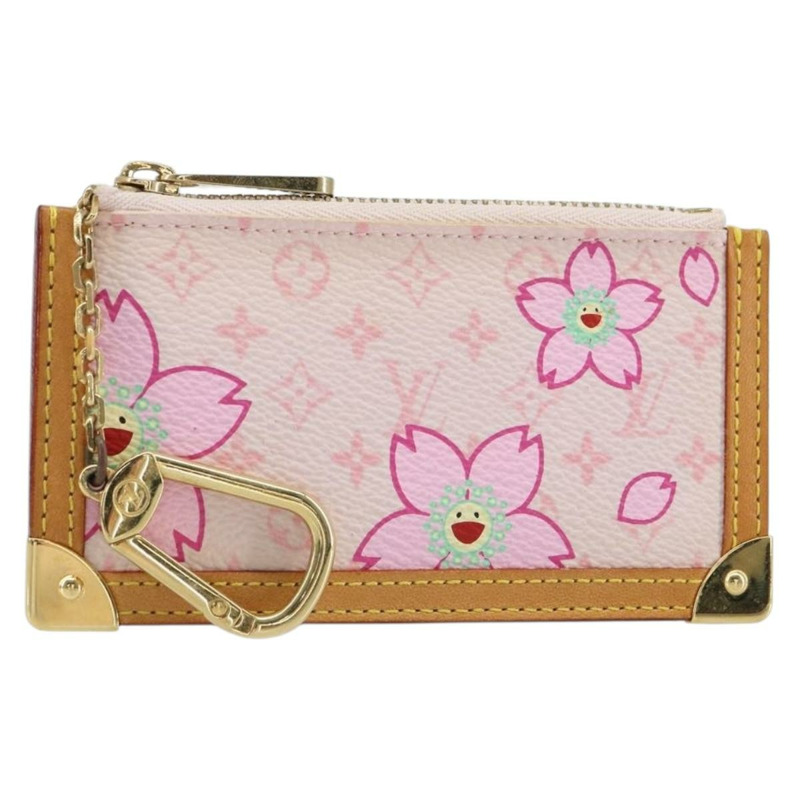 【日本直送】路易威登 Monogram Cherry Blossom Pochette Cles 手拿包 M92016 LV Auth 161496V-0