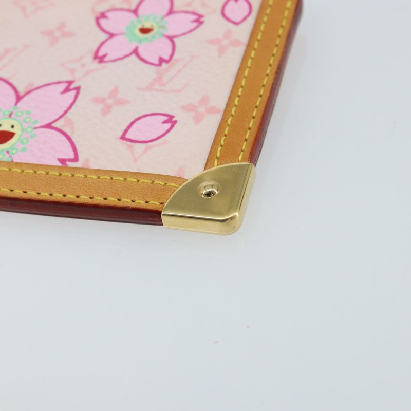 【日本直送】路易威登 Monogram Cherry Blossom Pochette Cles 手拿包 M92016 LV Auth 161496V-6