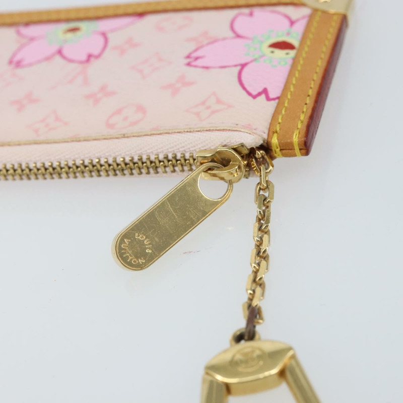 【日本直送】路易威登 Monogram Cherry Blossom Pochette Cles 手拿包 M92016 LV Auth 161496V-7