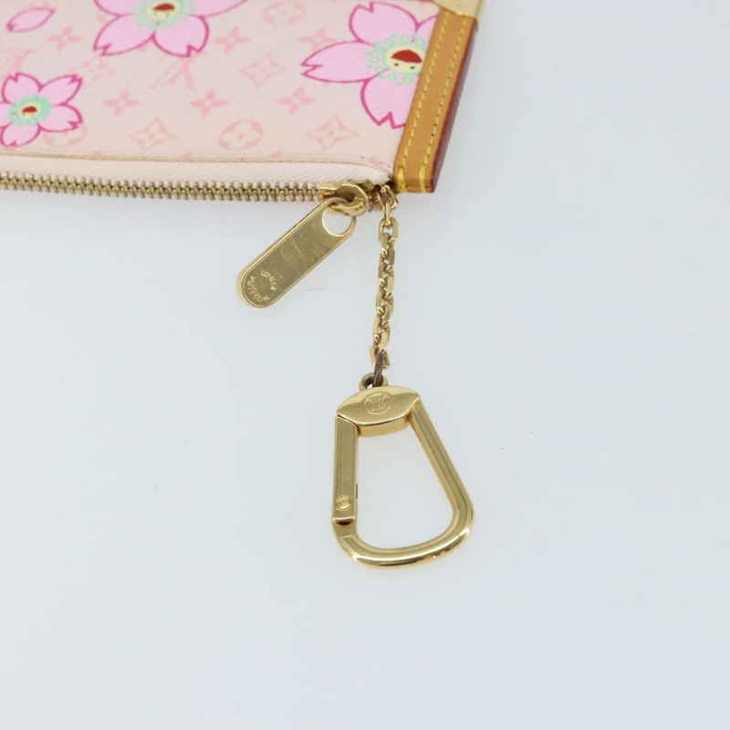 【日本直送】路易威登 Monogram Cherry Blossom Pochette Cles 手拿包 M92016 LV Auth 161496V-8