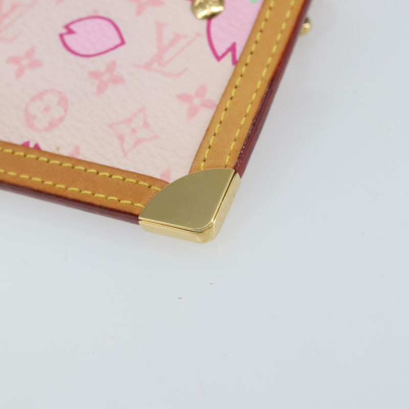 【日本直送】路易威登 Monogram Cherry Blossom Pochette Cles 手拿包 M92016 LV Auth 161496V-14
