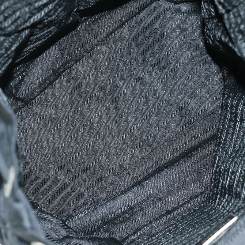 【日本直送】PRADA 雙肩包 尼龍 黑色 銀色 正品 162340A-8