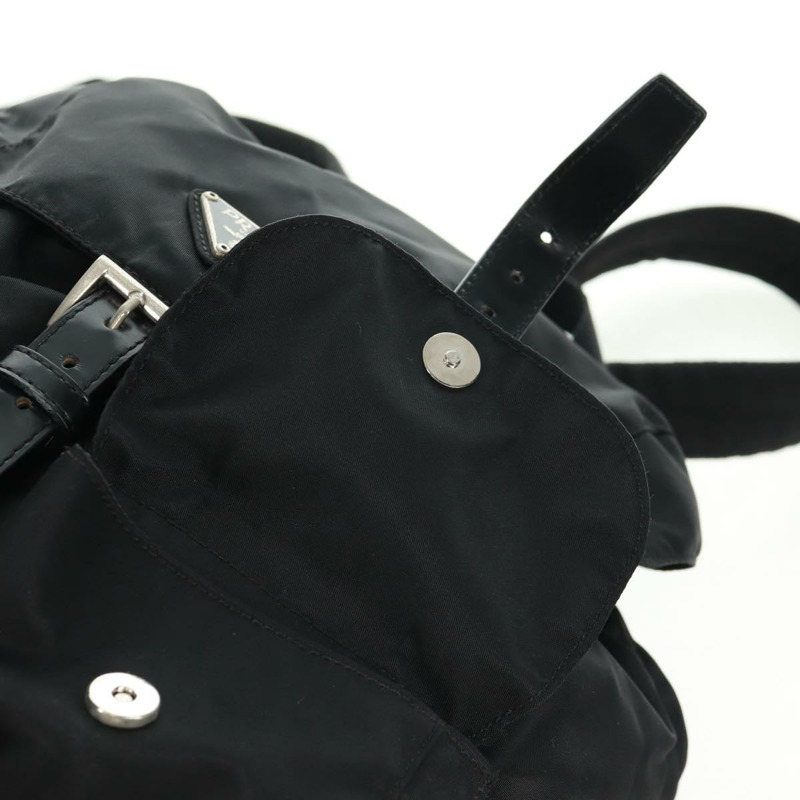 【日本直送】PRADA 雙肩包 尼龍 黑色 銀色 正品 162340A-22