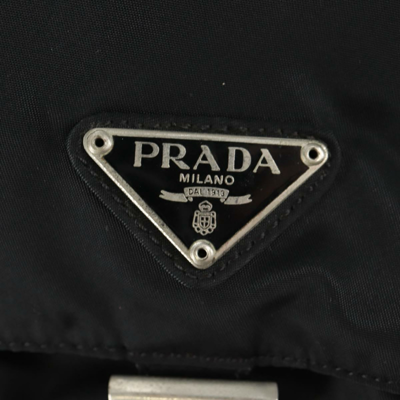 【日本直送】PRADA 雙肩包 尼龍 黑色 銀色 正品 162340A-24
