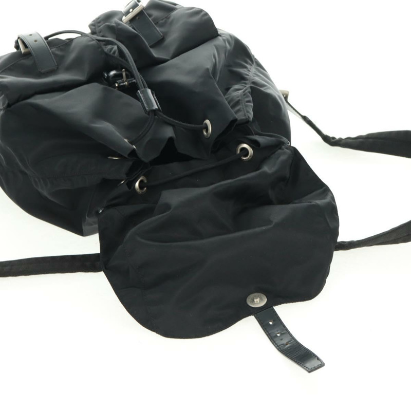 【日本直送】PRADA 雙肩包 尼龍 黑色 銀色 正品 162340A-26