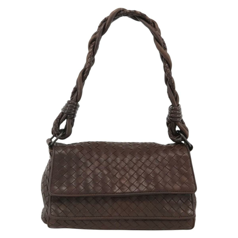 【日本直送】BOTTEGA VENETA INTRECCIATO 單肩包 皮革 棕色 正品 BSZ245V-12