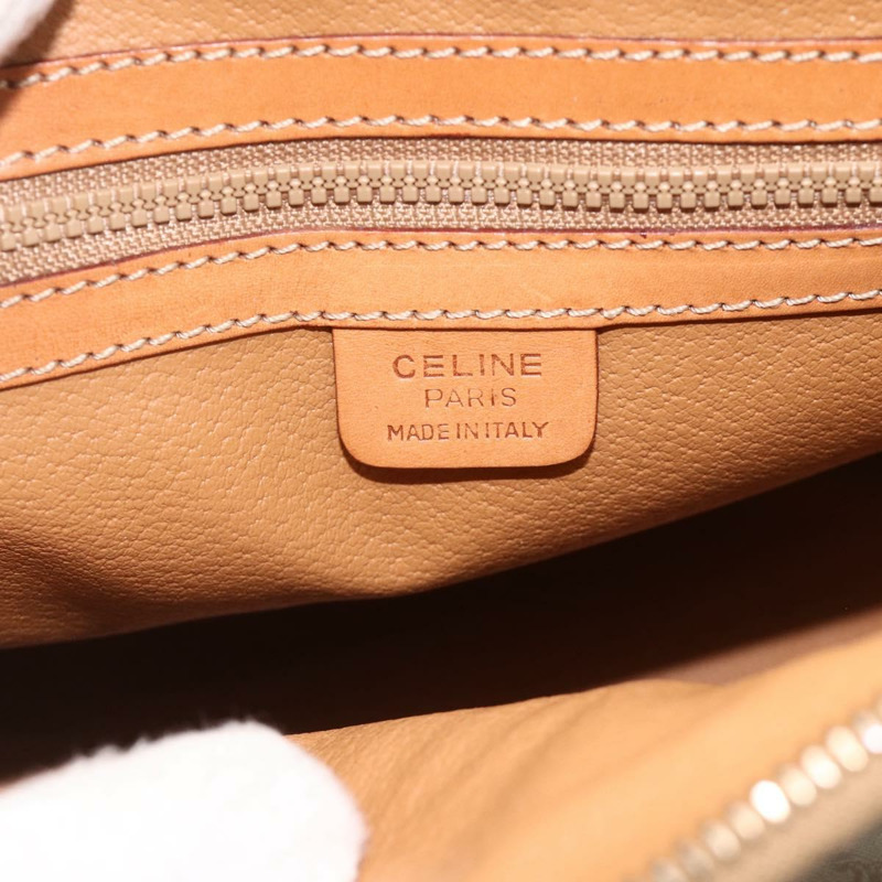 【日本直送】CELINE Macadam帆布手提包 PVC 兩用 米色 金色 正品 AMZ532A-19