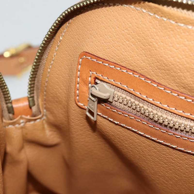 【日本直送】CELINE Macadam帆布手提包 PVC 兩用 米色 金色 正品 AMZ532A-22