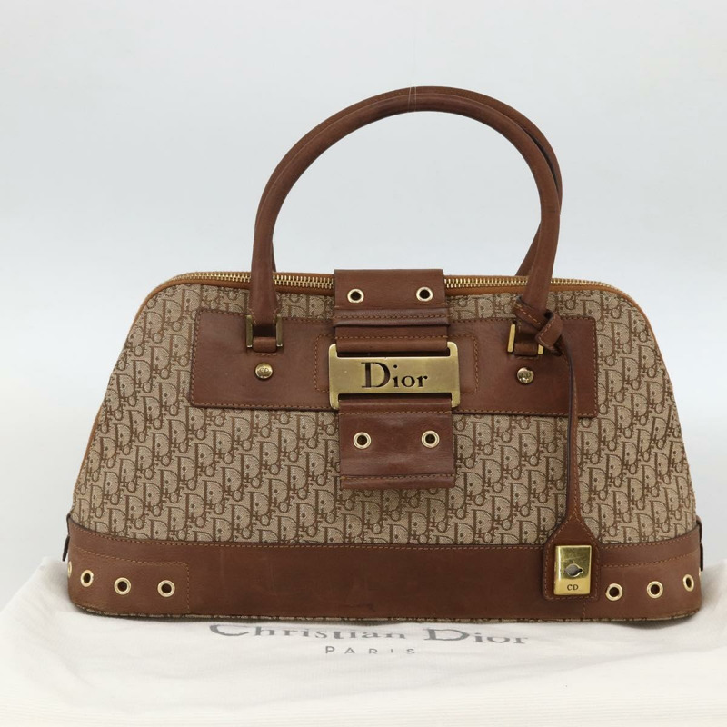 【日本直送】Christian Dior Trotter帆布手提包 米棕色 正品 174326A-23
