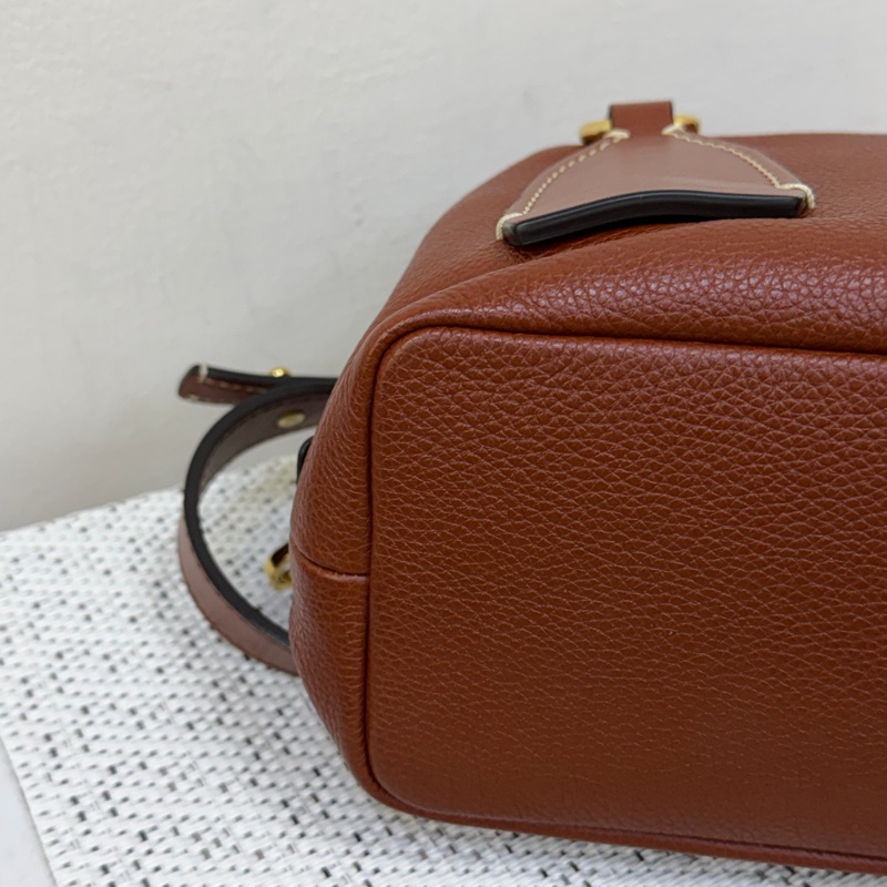 Chloé Daria 紅棕色編織握把手提斜背兩用包-11