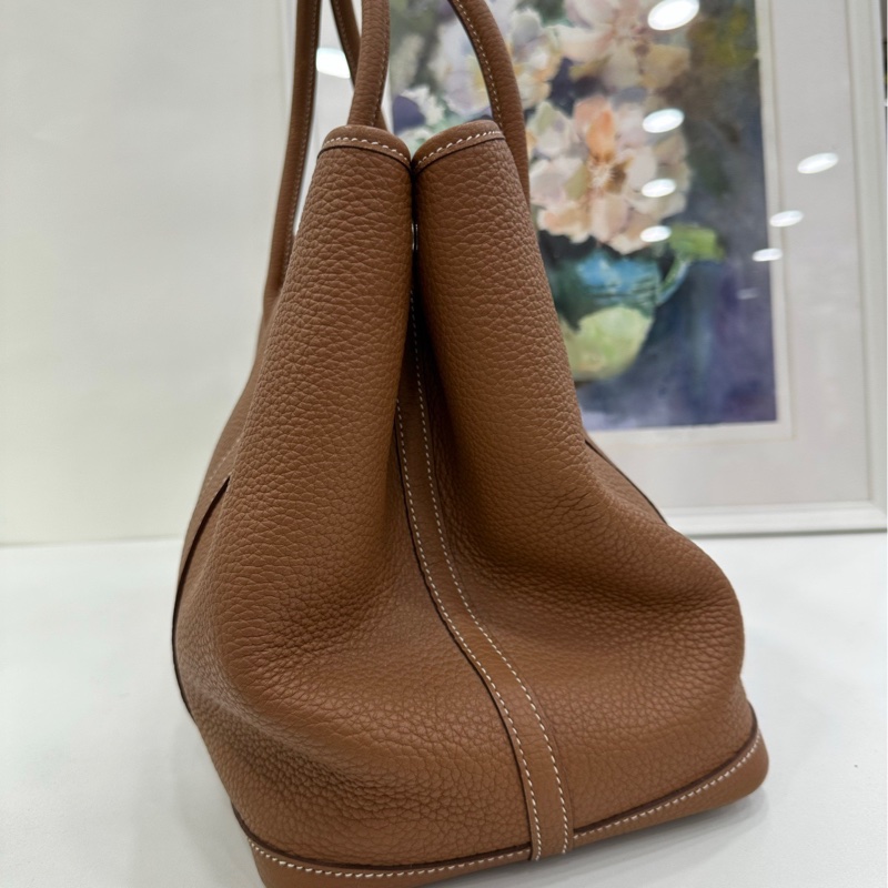 Hermes 愛馬仕 garden party 36 花園36 金棕銀扣 D刻-2