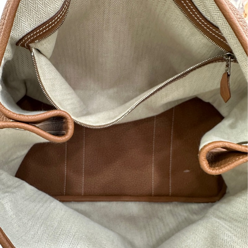 Hermes 愛馬仕 garden party 36 花園36 金棕銀扣 D刻-7