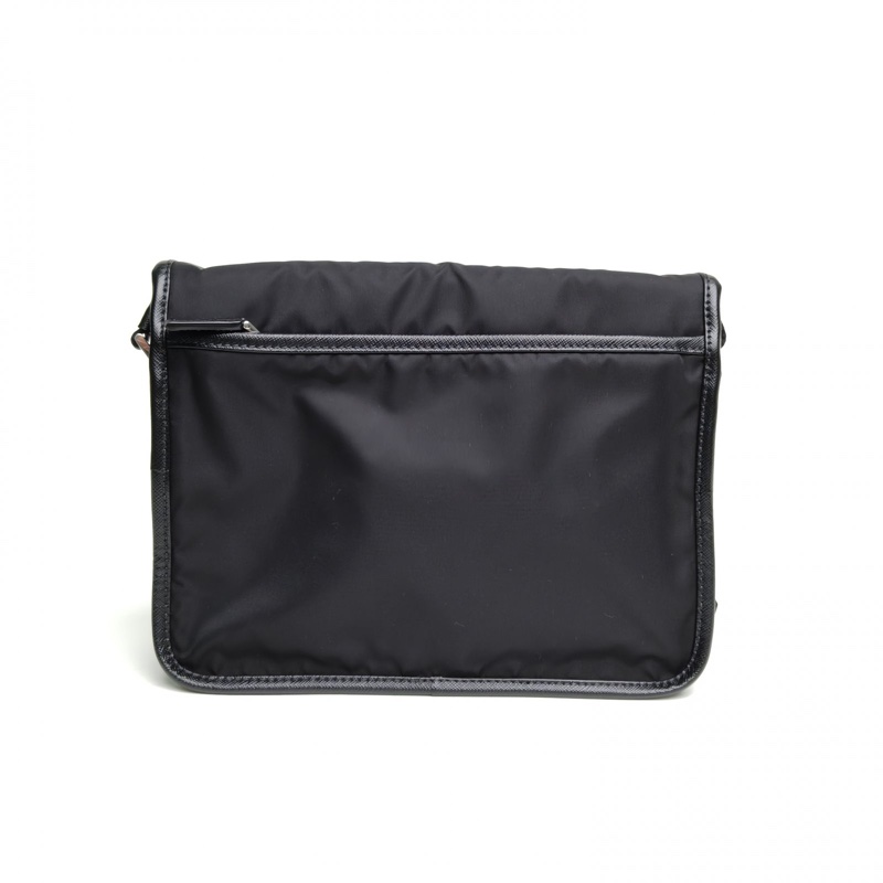 PRADA 黑色尼龍郵差包-2