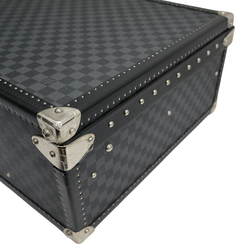 黑色 棋盤格 PVC塗層帆布 Alzer 65 手提 行李箱【LOUIS VUITTON LV 路易威登】 N21231-7