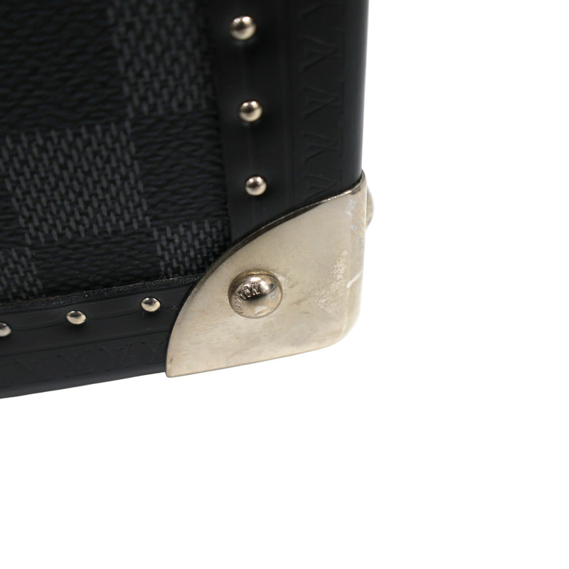 黑色 棋盤格 PVC塗層帆布 Alzer 65 手提 行李箱【LOUIS VUITTON LV 路易威登】 N21231-9