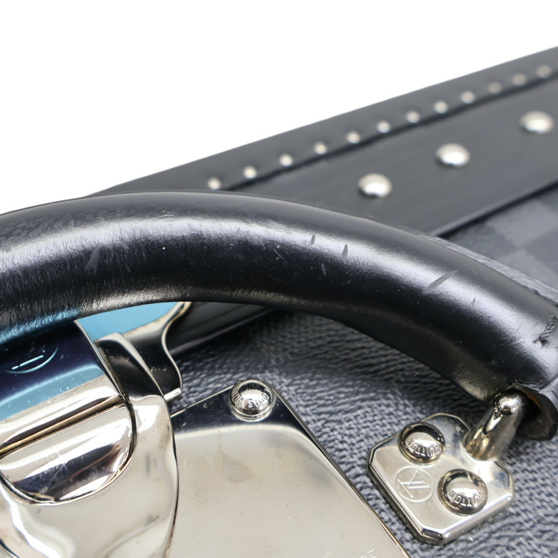 黑色 棋盤格 PVC塗層帆布 Alzer 65 手提 行李箱【LOUIS VUITTON LV 路易威登】 N21231-13