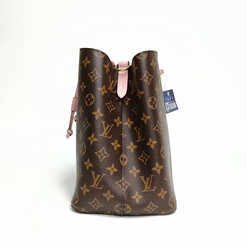LOUIS VUITTON NÉONOÉ水桶包中號粉色內裏老花PVC金扣2018-1