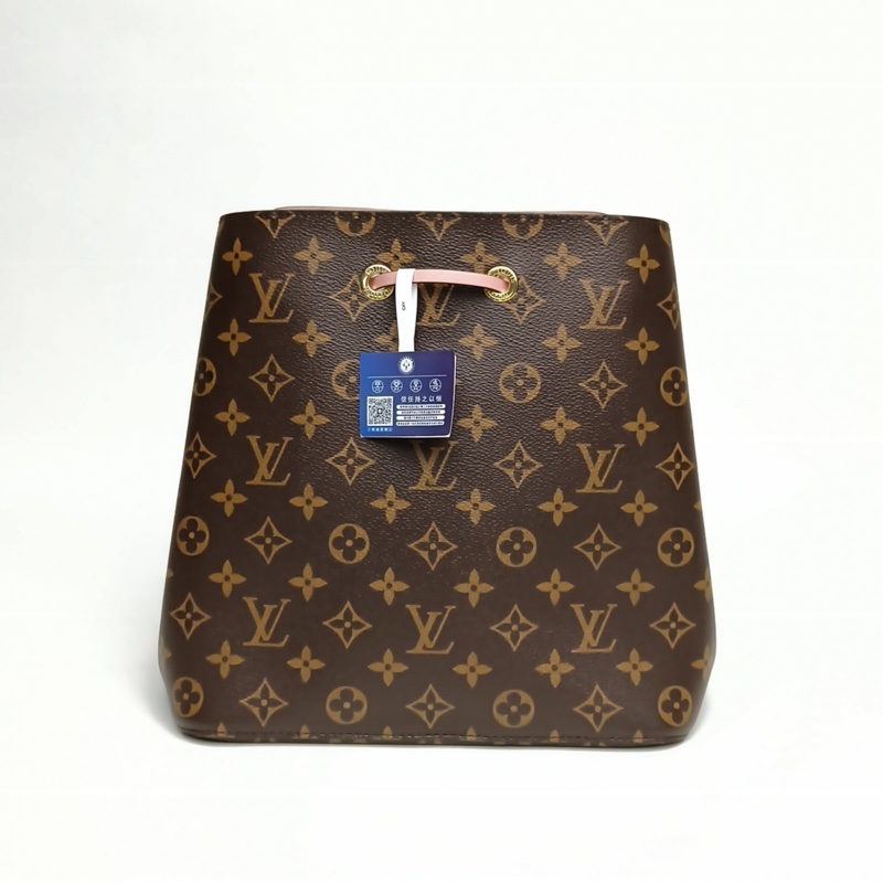 LOUIS VUITTON NÉONOÉ水桶包中號粉色內裏老花PVC金扣2018-2