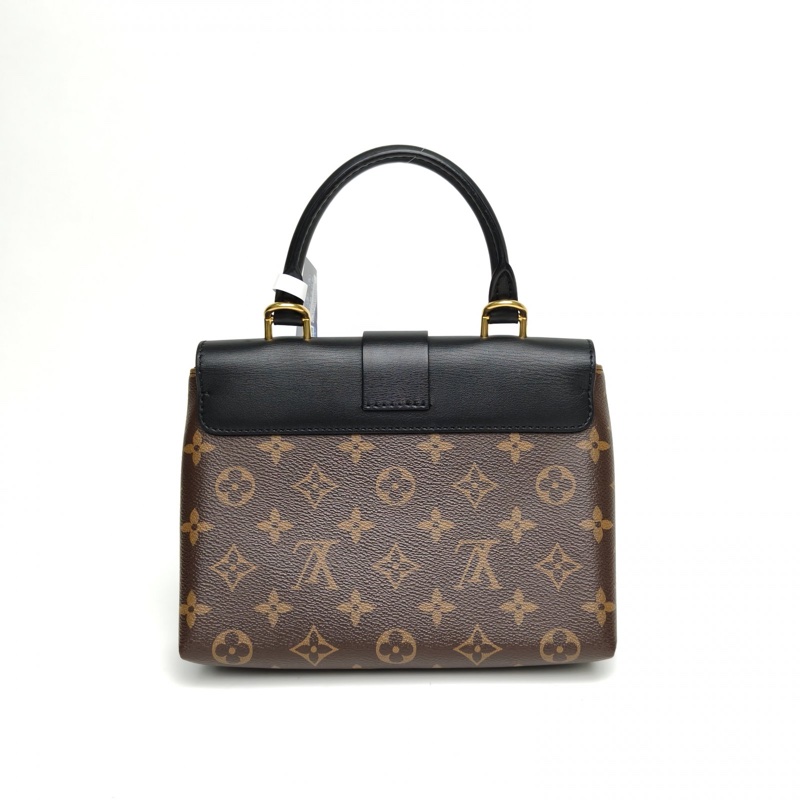 LOUIS VUITTON LockyBB鎖頭包黑色牛皮/PVC金扣晶片PVC-2
