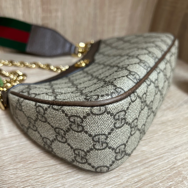 GUCCI草莓包🍓經典織布背帶🌸金鍊草莓包🌸 腋下包-7