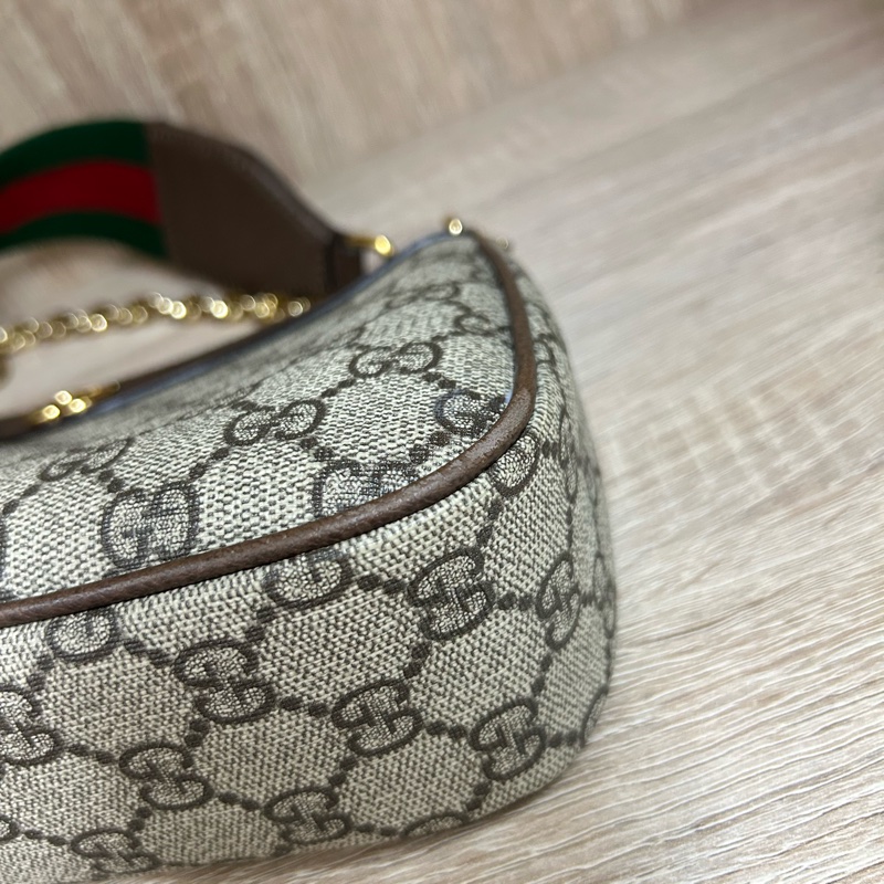 GUCCI草莓包🍓經典織布背帶🌸金鍊草莓包🌸 腋下包-13