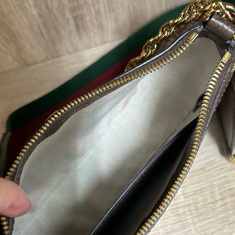 GUCCI草莓包🍓經典織布背帶🌸金鍊草莓包🌸 腋下包-16