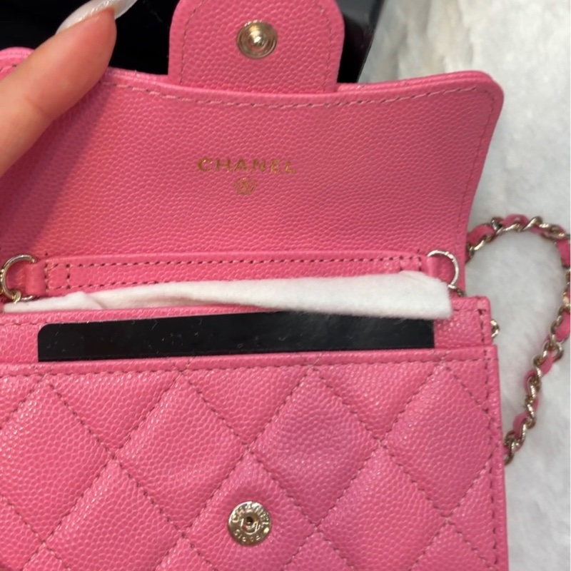 Chanel腰鏈卡包 斜挎mini包-4