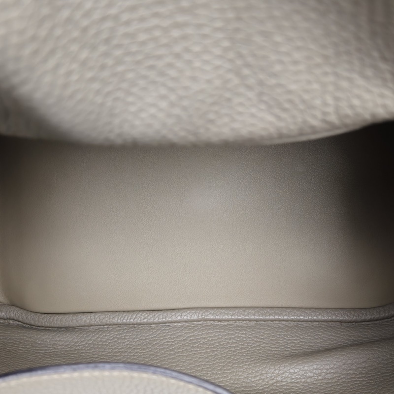 HERMES Lindy30鼠尾草綠TC皮A刻銀扣-5