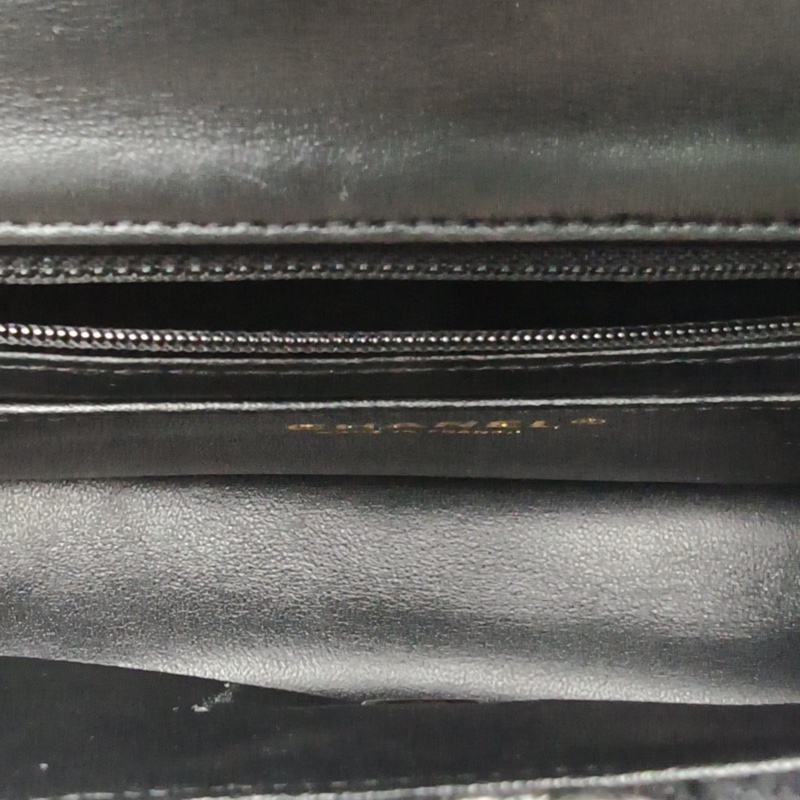 CHANEL CF口蓋包大Mini黑白毛呢29開金扣-5