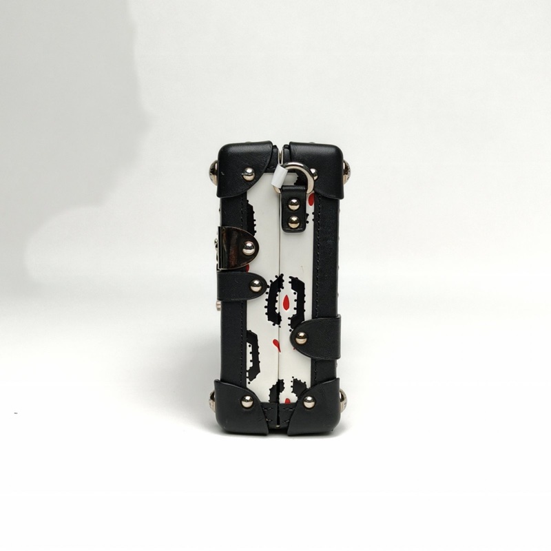 LOUIS VUITTON 圖案牛皮銀扣2015PETITEMALLE月光寶盒-1