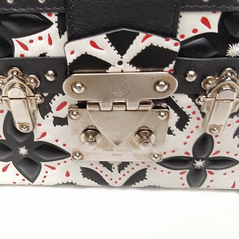 LOUIS VUITTON 圖案牛皮銀扣2015PETITEMALLE月光寶盒-4