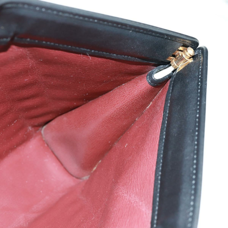 【日本直送】香奈兒 (CHANEL) Matelasse 羊皮手拿包,黑色,金色雙C標誌,貨號 162542AV-13