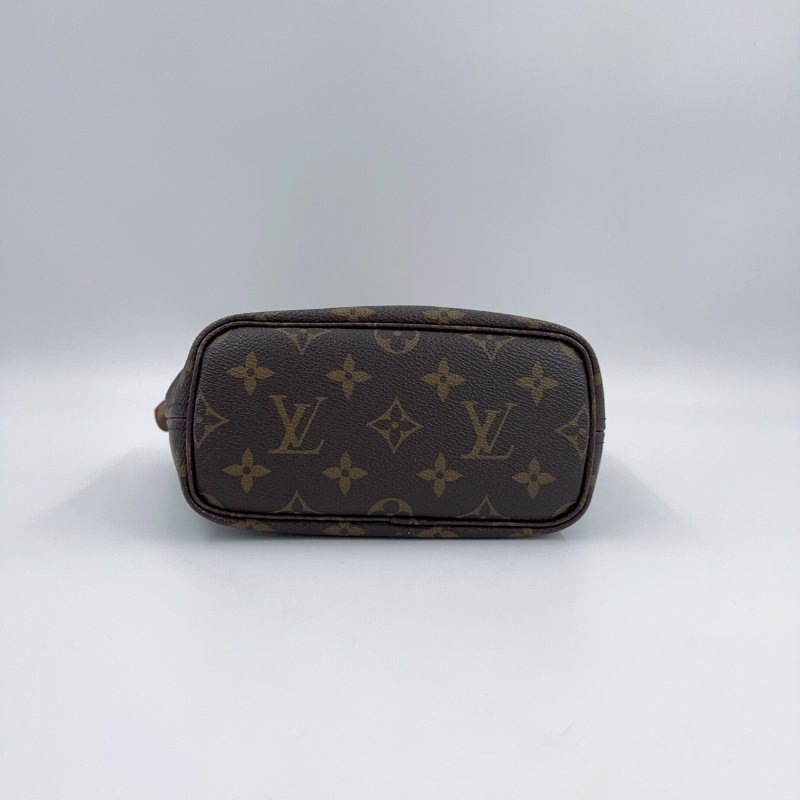 LV原花拼奶茶色背帶NEVERFULL BB側背包M46705-7