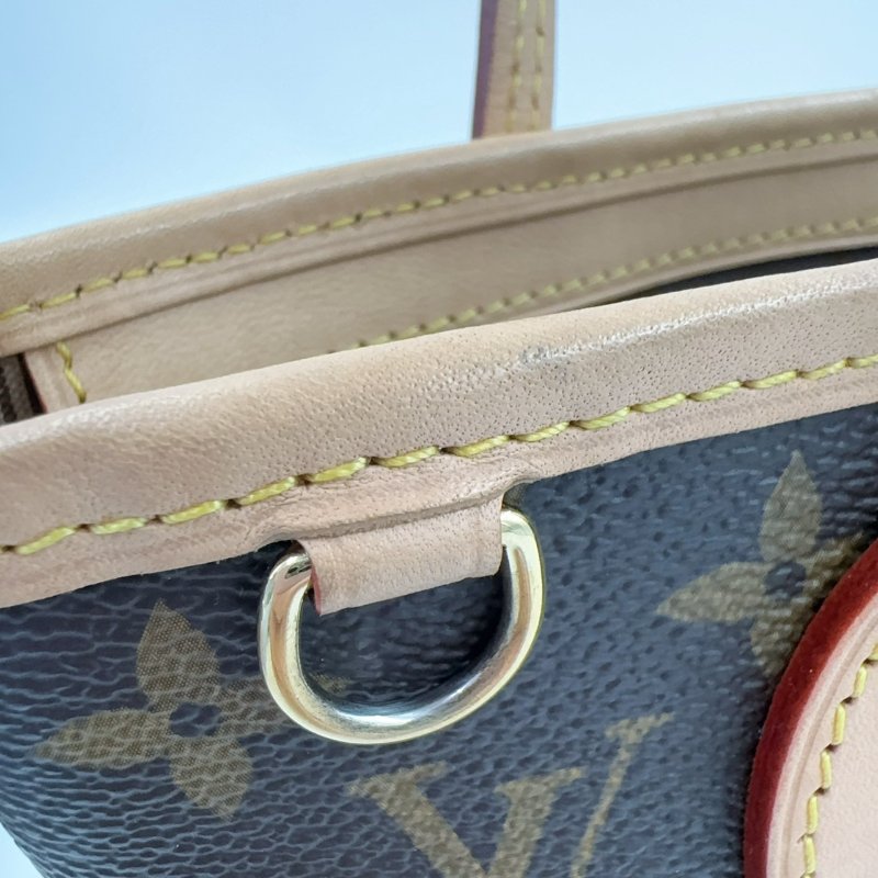 LV原花拼奶茶色背帶NEVERFULL BB側背包M46705-20