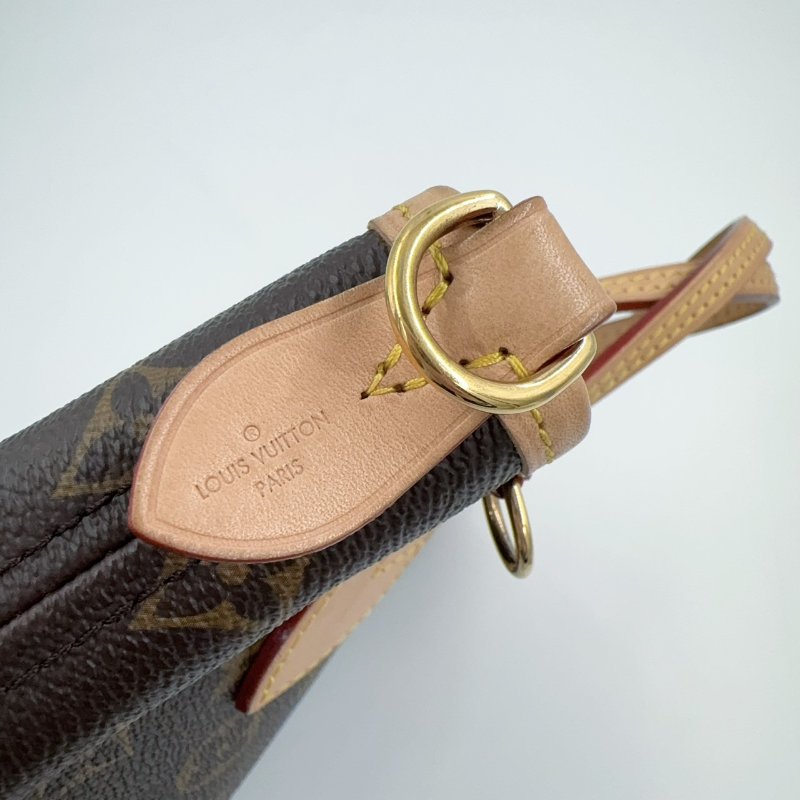 LV原花拼奶茶色背帶NEVERFULL BB側背包M46705-21