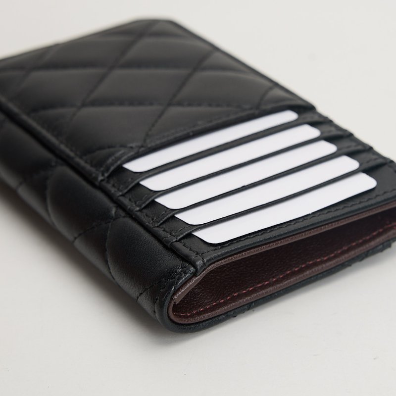 Chanel L型拉鍊卡包/黑金羊-6