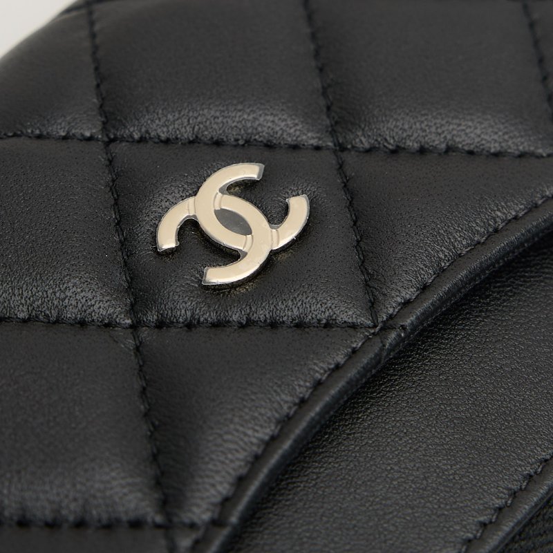 Chanel L型拉鍊卡包/黑金羊-13