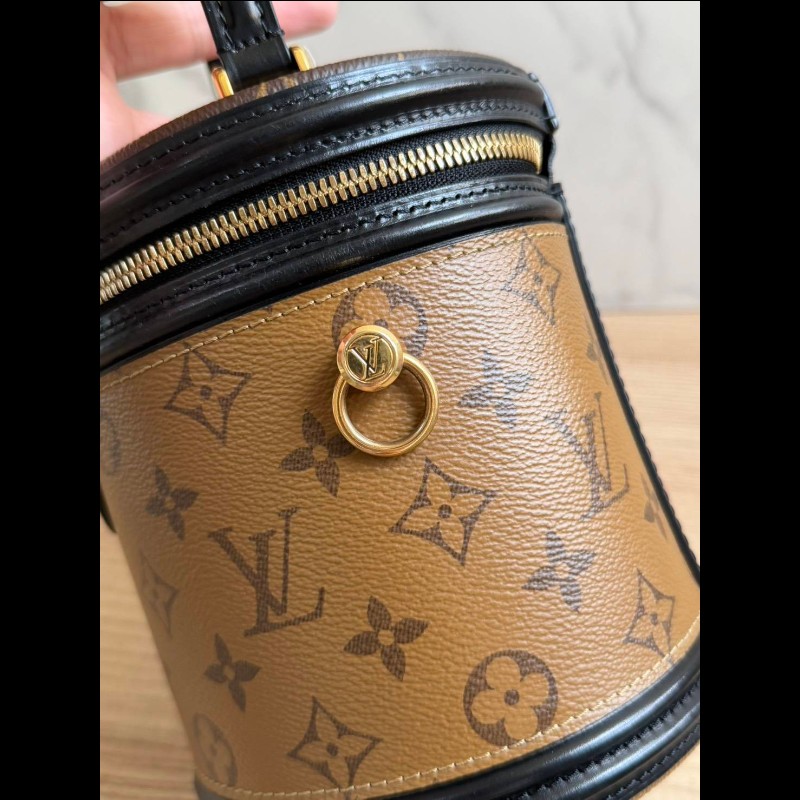 LV 路易家 Cannes 老花發財桶-3