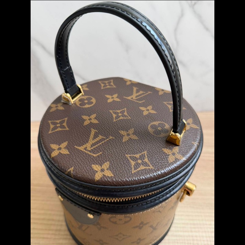 LV 路易家 Cannes 老花發財桶-7