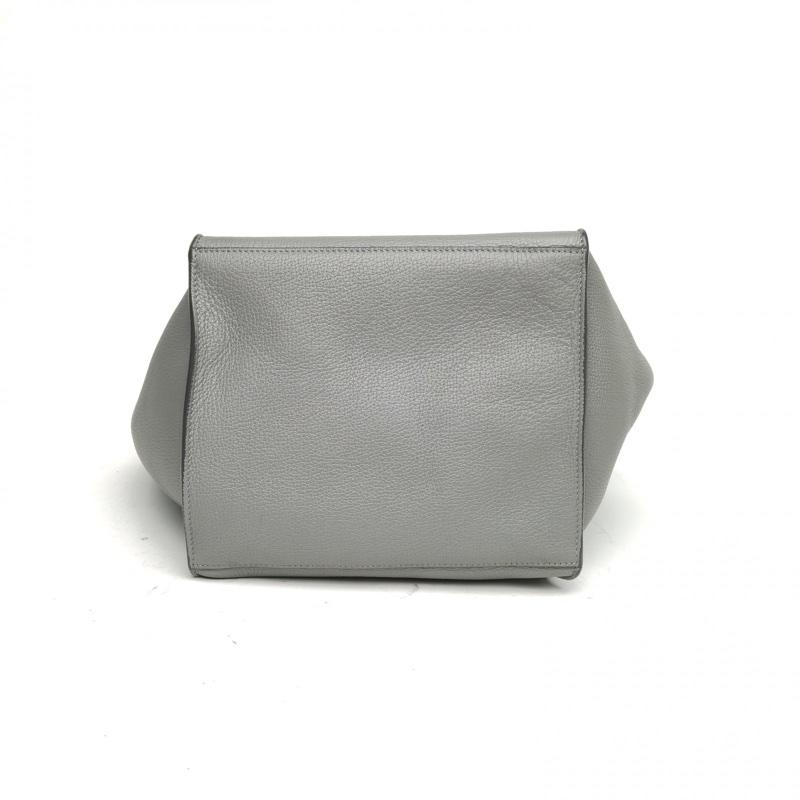 CELINE BigBagBucket水桶包小號灰色牛皮銀扣-3