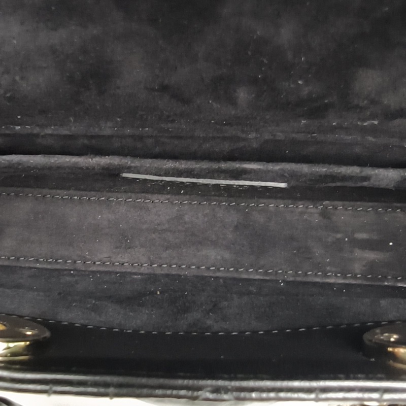 DIOR LadyD-Joy橫版戴妃包小號黑色羊皮金扣2023-5