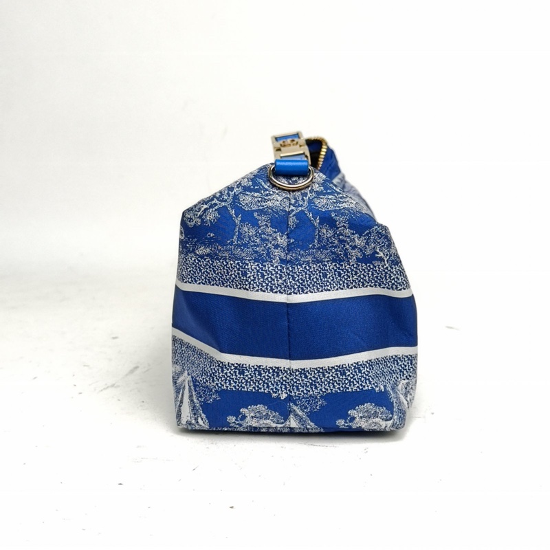 DIOR DiortravelNomad飯盒包中號藍色科技皮金扣2022-1