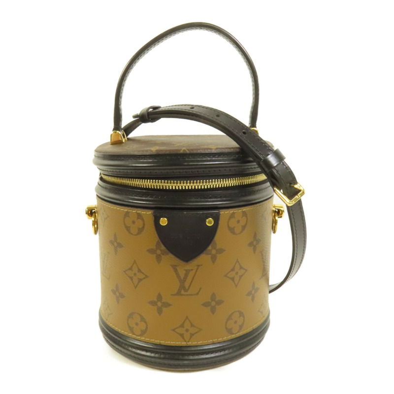 LOUIS VUITTON Monogram Reverse Cannes金扣手挽肩背兩用袋-0