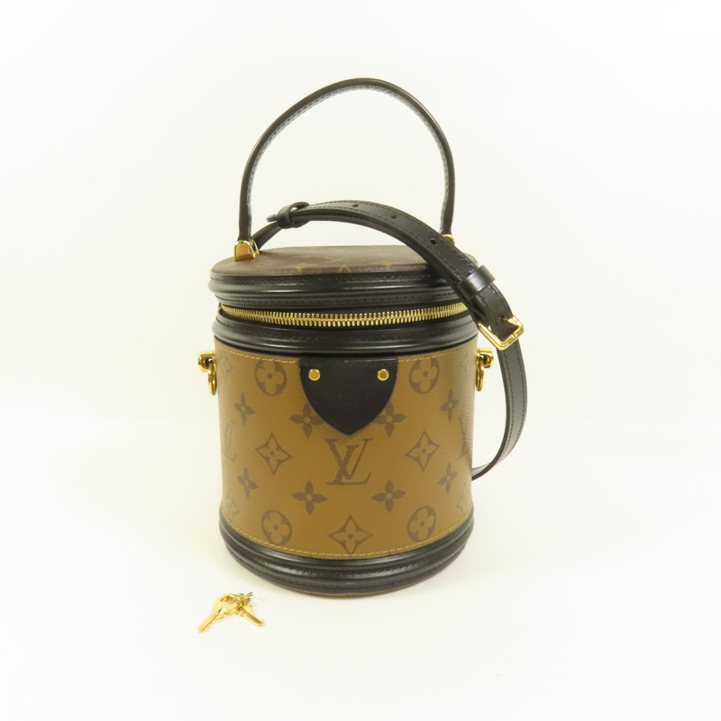 LOUIS VUITTON Monogram Reverse Cannes金扣手挽肩背兩用袋-11