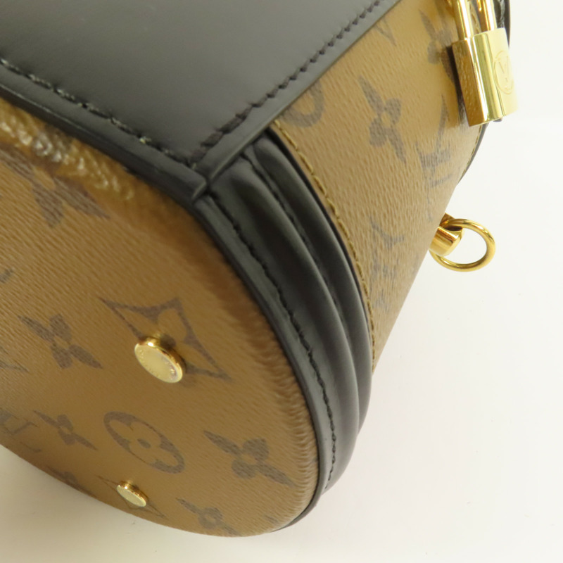 LOUIS VUITTON Monogram Reverse Cannes金扣手挽肩背兩用袋-14