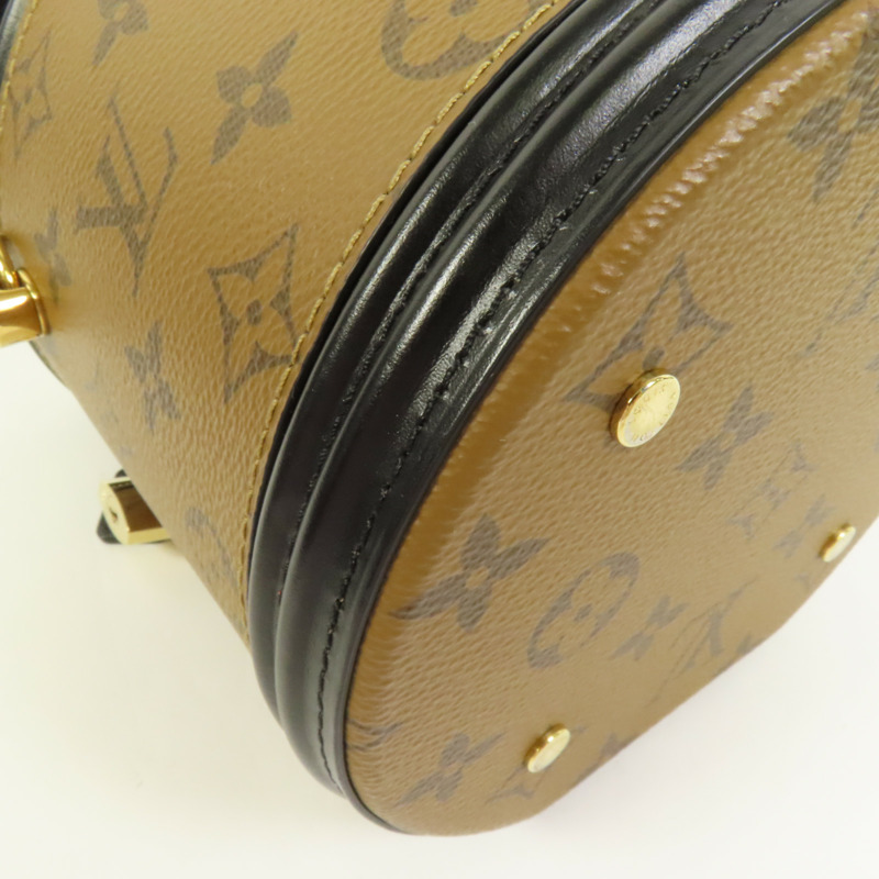 LOUIS VUITTON Monogram Reverse Cannes金扣手挽肩背兩用袋-15